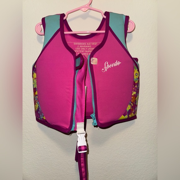 Speedo swimming vest for toddlers size 2T-4T color pink - Picture 4 of 6